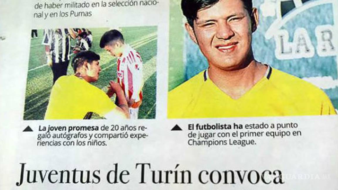 $!El mexicano que se hizo pasar por jugador de la Juventus para lucrar con la gente