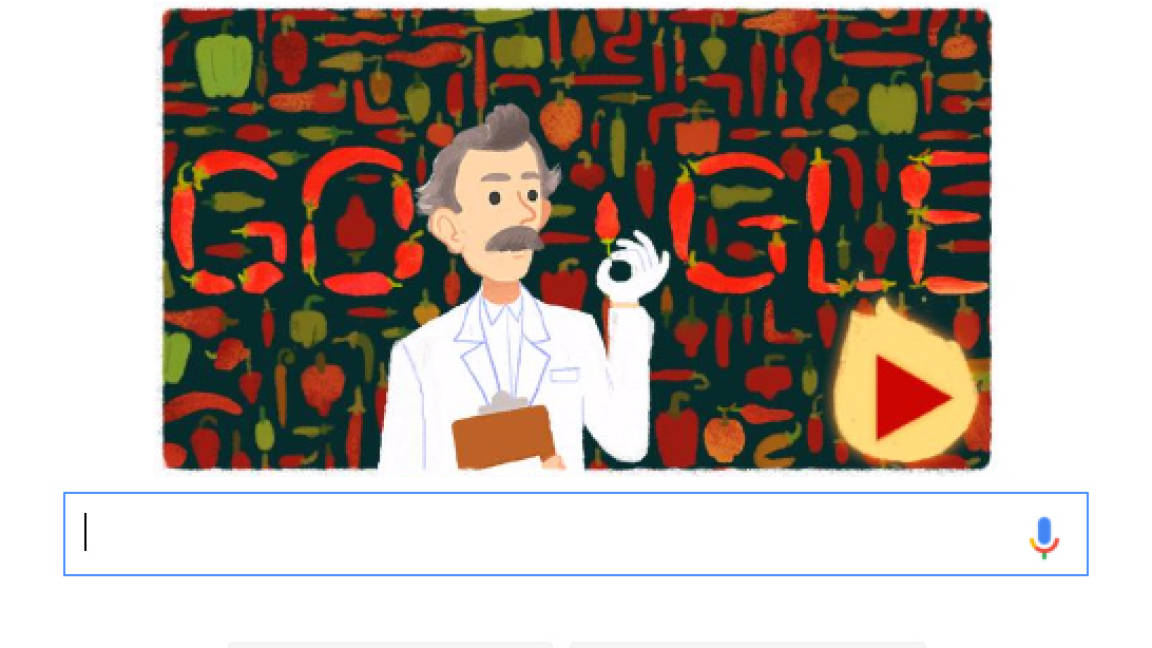 Con Doodle “picante”, Google Rinde Homenaje A Wilbur Scoville