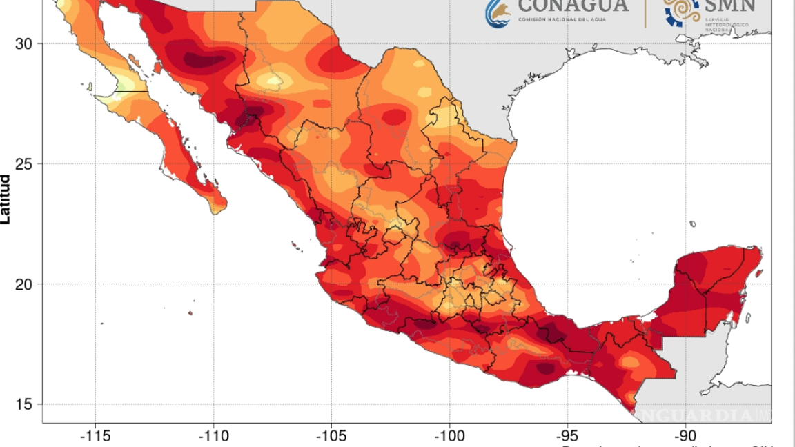 $!Temperaturas máximas de los últimos 7 días en México