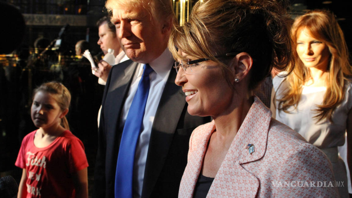 Trump recibe apoyo de ex gobernadora de Alaska, Sarah Palin