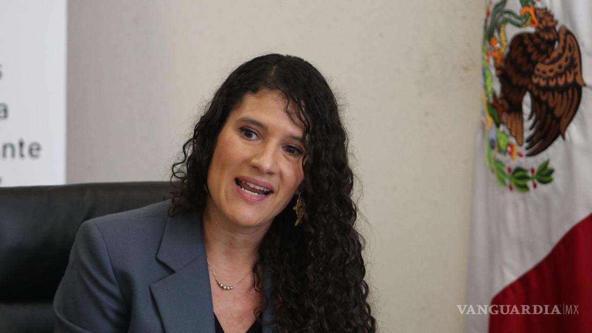$!Bertha María Alcalde Luján en comparecencia para cubrir la vacante que deja el ministro Arturo Zaldívar lelo de Larrea.