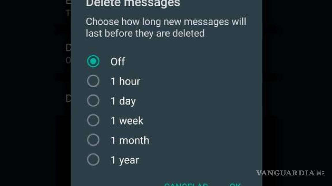 Así funciona el 'autodestruir mensajes' de WhatsApp