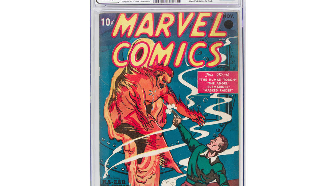 Subastan primer número de Marvel Comics en Texas por 1,26 mdd