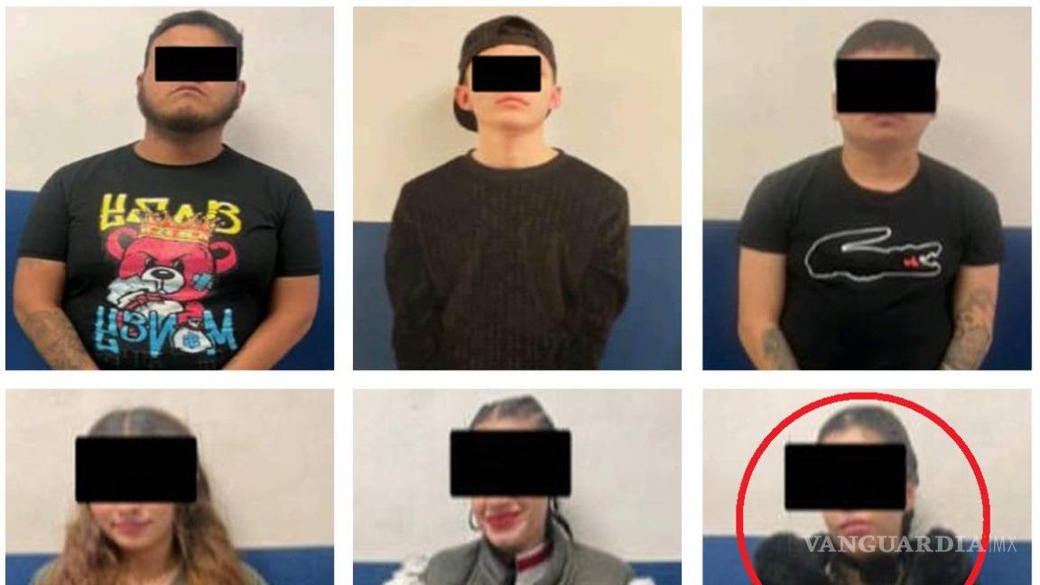 $!Los detenidos fueron identificados como tres jóvenes de 19 años de edad y uno de 27 años; dos mujeres de 18 años de edad y una de 23.