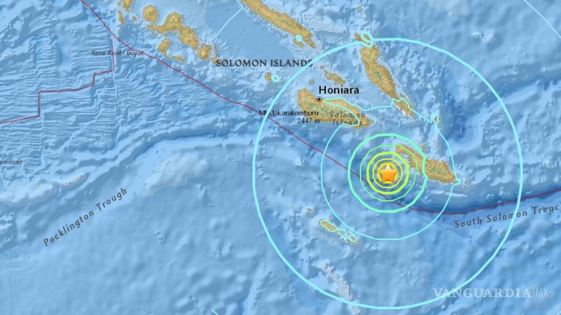 Nuevo sismo de 6.9 en el Pacífico sacude Islas Salomón