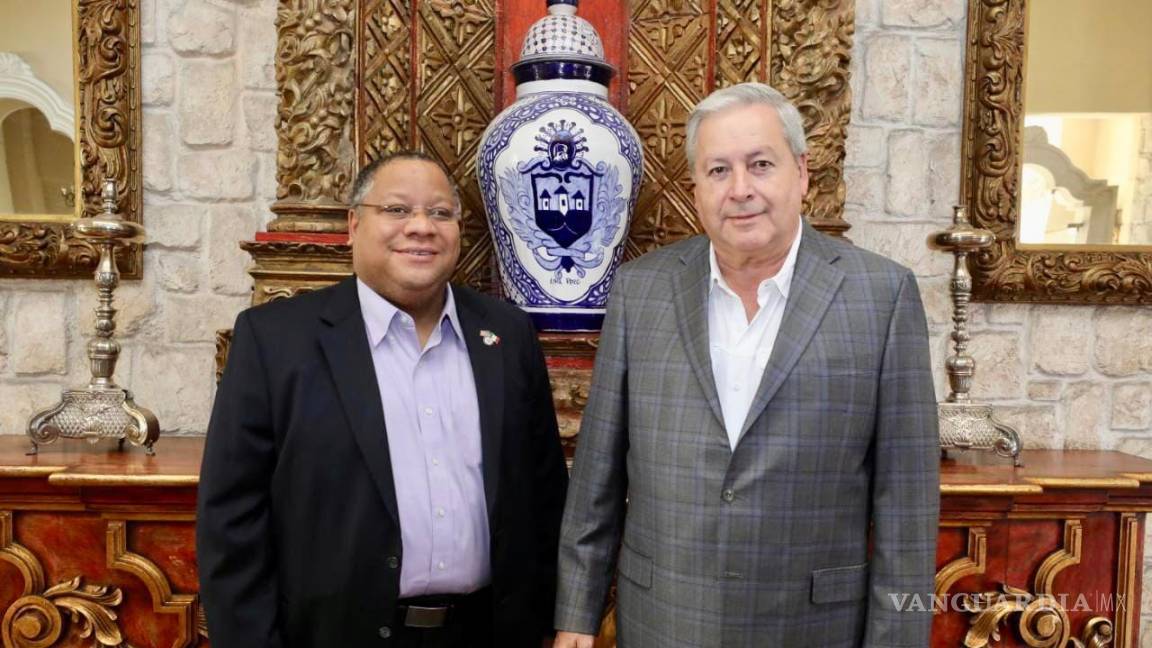 Visita cónsul general de EU en Monterrey al Alcalde de Saltillo