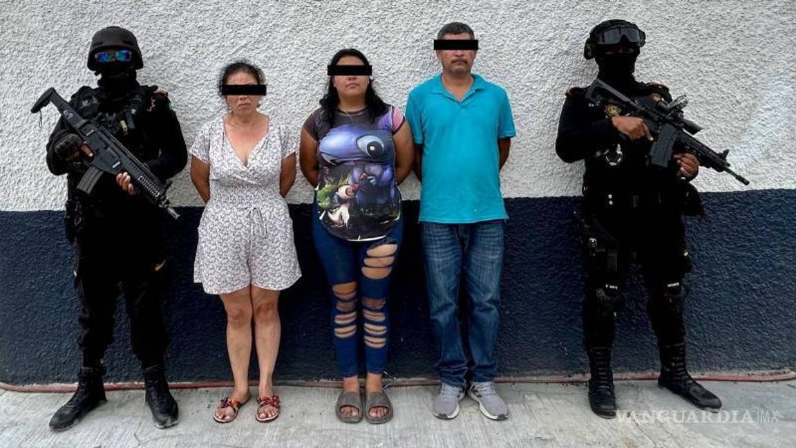 $!Los detenidos son dos mujeres y un hombre que fueron arrestados en el municipio de China, Nuevo León