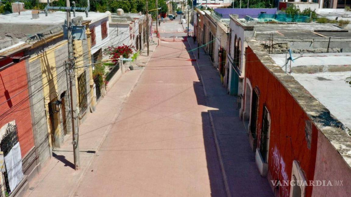 Avanza rehabilitación de la calle General Cepeda; casi listos cruces con Aldama y Castelar