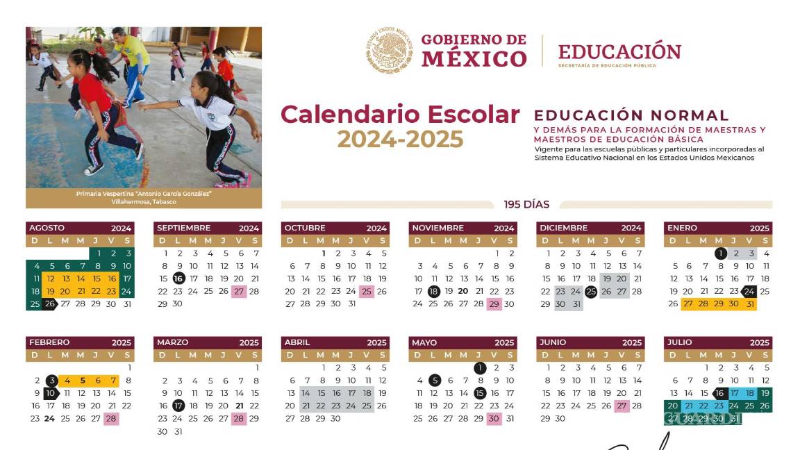 $!Calendario escolar de la SEP 2024-2025: Fechas, descansos y puentes para el próximo ciclo escolar