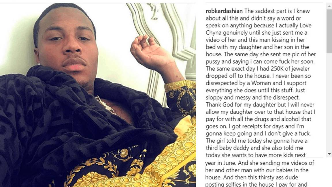 $!Rob Kardashian 'quema' a su ex Blac Chyna difundiendo material sexual de ella