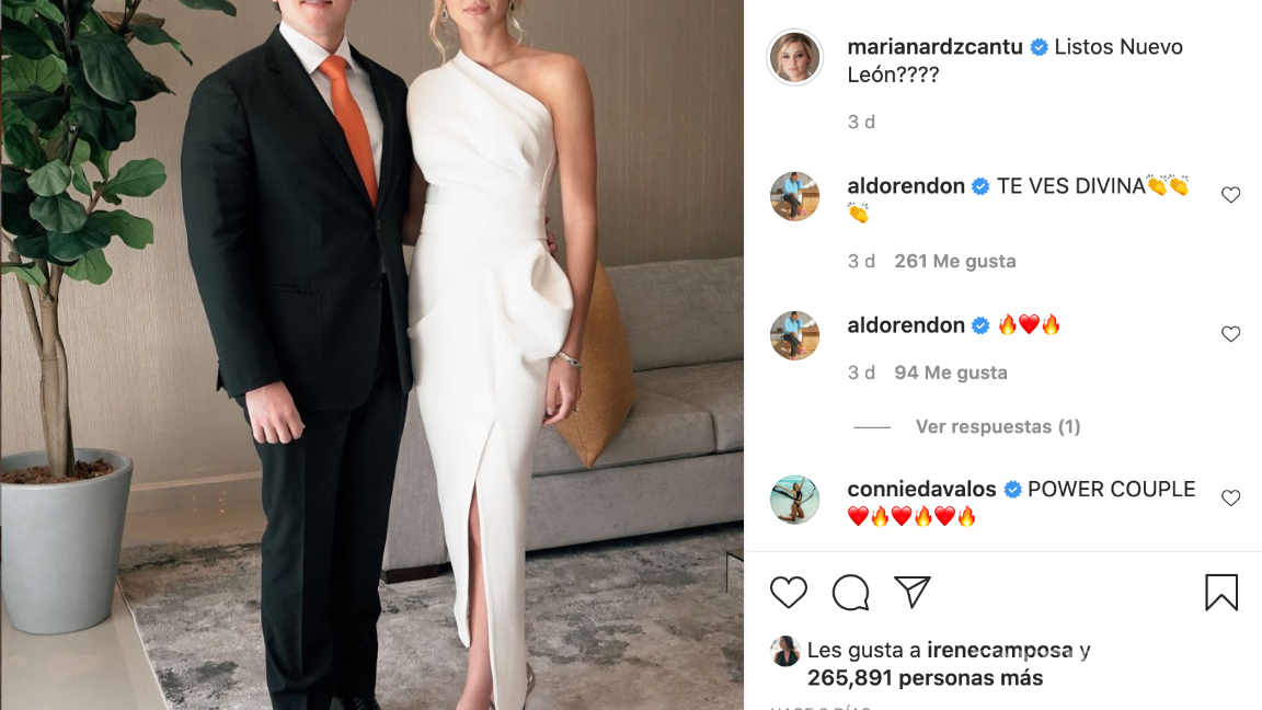 $!De acuerdo con la revista ChicMagazine, la influencia utilizó un vestido blanco de hombro descubierto de Mona Mour Boutique, una tienda exclusiva ubicada en San Pedro Garza García, con un costo de 877 dólares, es decir, alrededor de 17 mil 984 pesos.