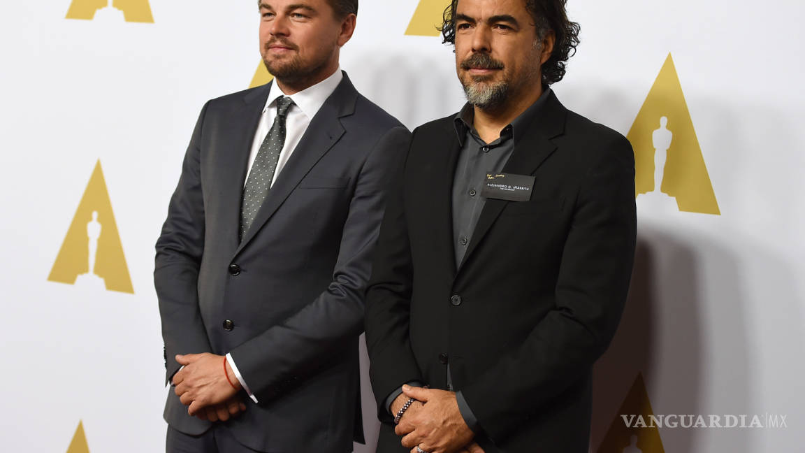 González Iñárritu y DiCaprio llegan a almuerzo de nominados al Oscar