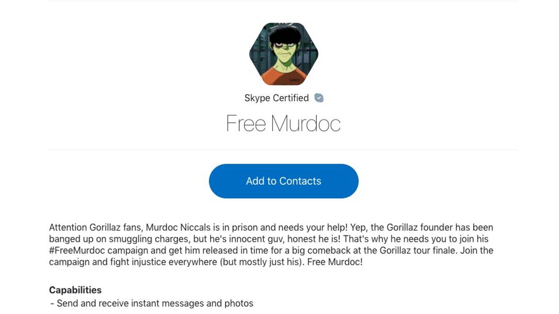 $!Si eres fan de Gorillaz, hoy podrás chatear con Murdoc desde la cárcel