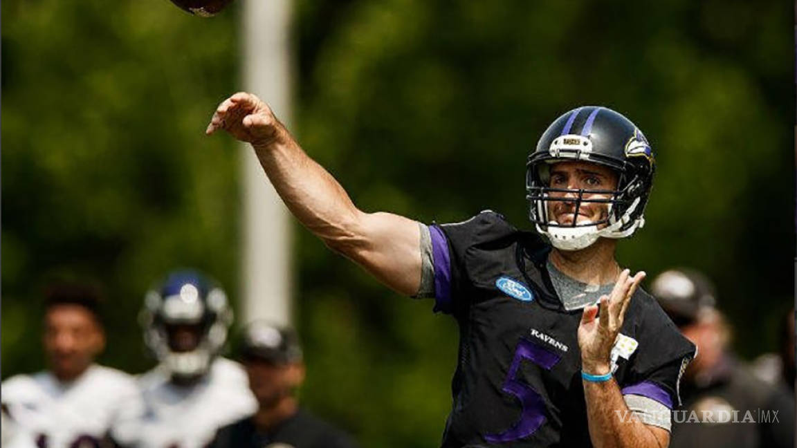 Ravens confirman que mariscal de campo Joe Flacco no jugará pretemporada