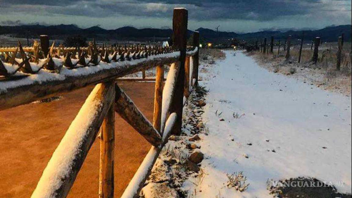 $!Arteaga se pinta de blanco en el último día del año