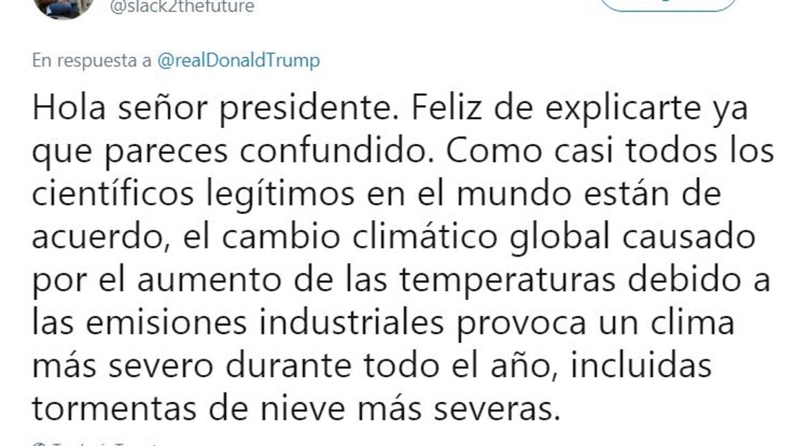 $!Donald Trump se burla del calentamiento global y lo tunden en redes