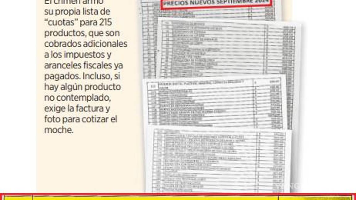 $!Crimen organizado impone sus propios ‘impuestos’ en Aduanas fronterizas