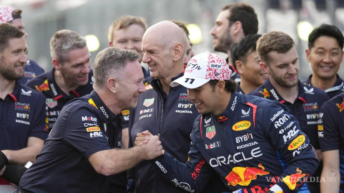 ‘Sergio Pérez corrió fantástico’, elogia Christian Horner a Checo tras podio en GP de Japón