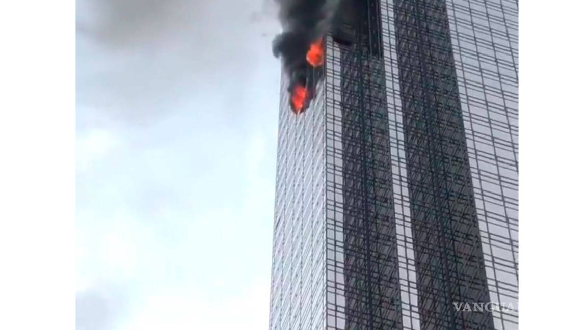 Confirman cuatro heridos por incendio en la Torre Trump