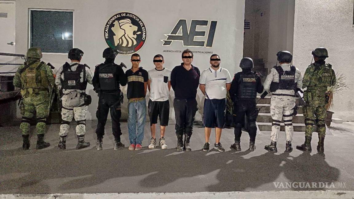 Nuevo León: Detienen en Allende a cuatro sujetos en posesión de material ilícito