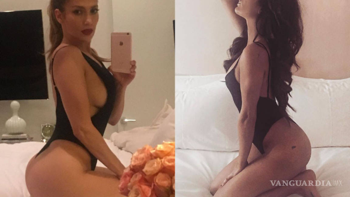 Lea Michele y Jennifer López suben idénticas fotos sexys