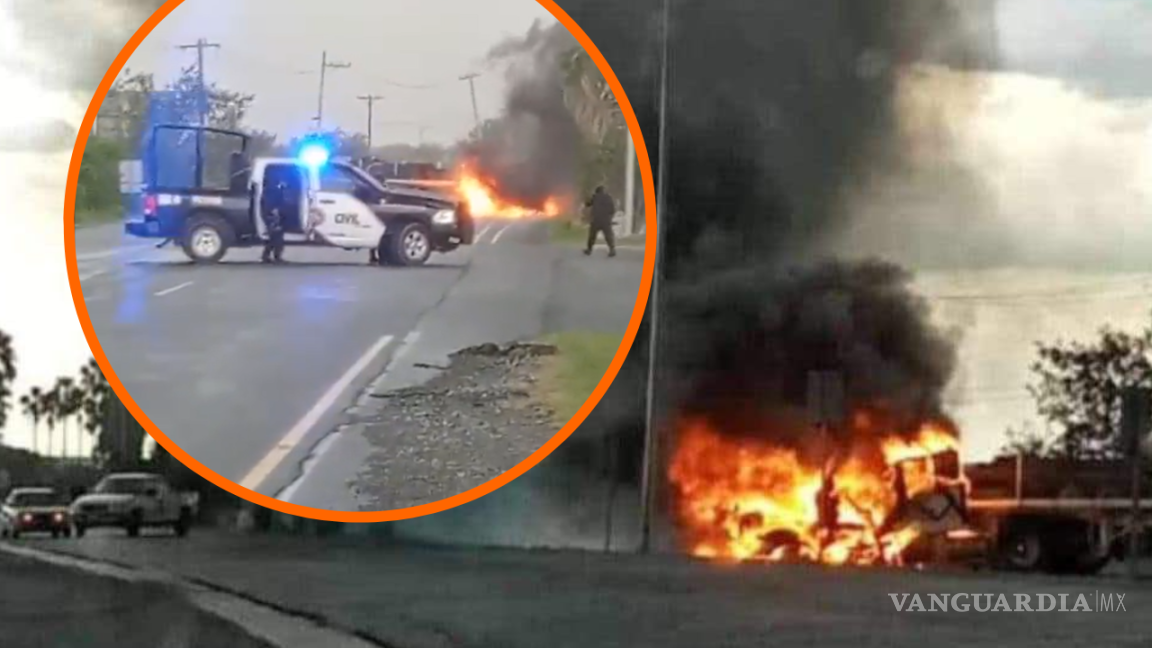 Detienen a 11 y abaten a tres sospechosos de bloqueos y autos incendiados en Nuevo León