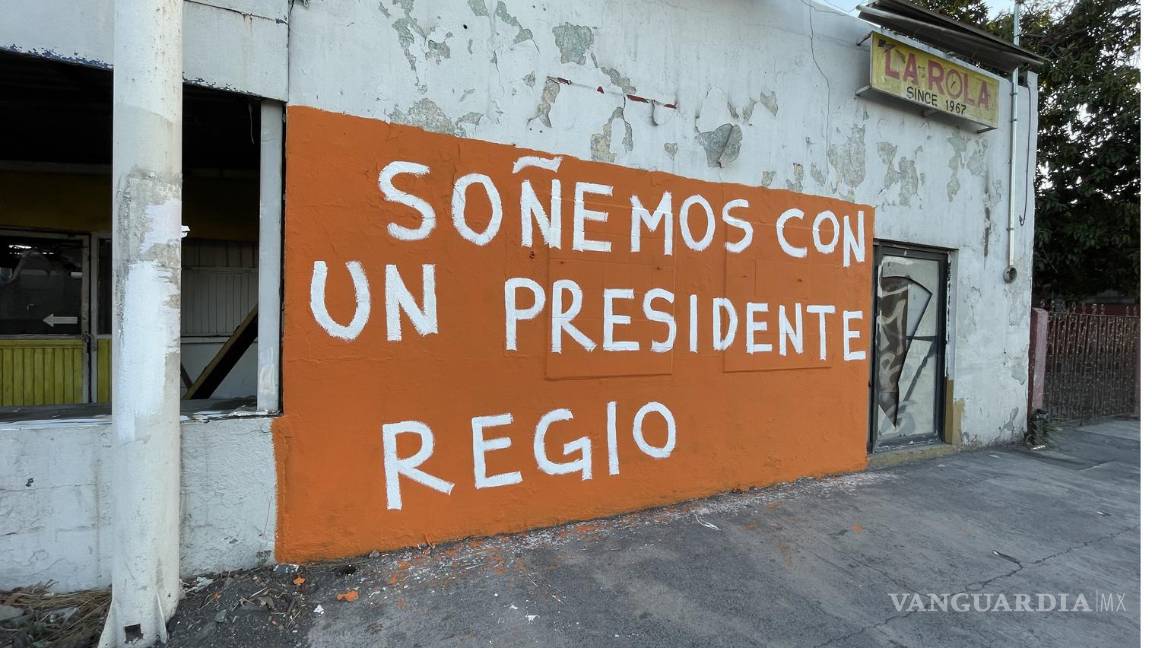 $!Supuesta barda promocional para las aspiraciones presidenciales de Samuel García en Monterrey, Nuevo León.
