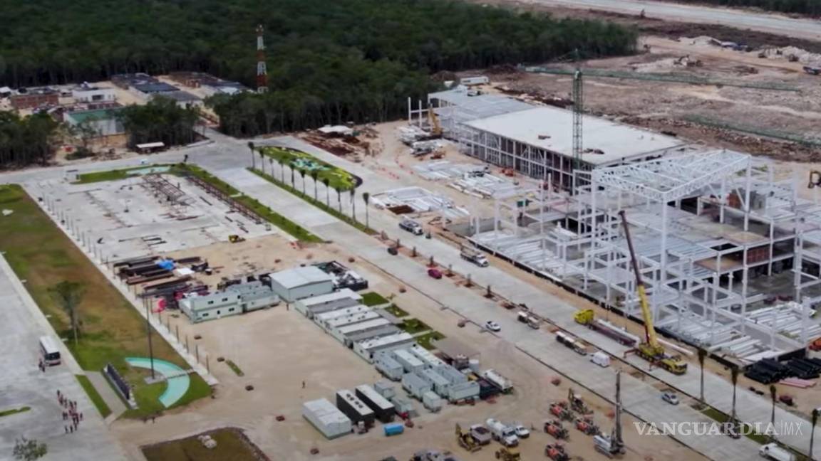 A cuatro meses de su apertura, Sedena reporta solo el 48% de avance en la construcción del Aeropuerto de Tulum