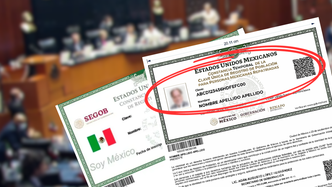 Frenan ley propuesta por Morena para crear la CURP con fotografía y huellas dactilares en México