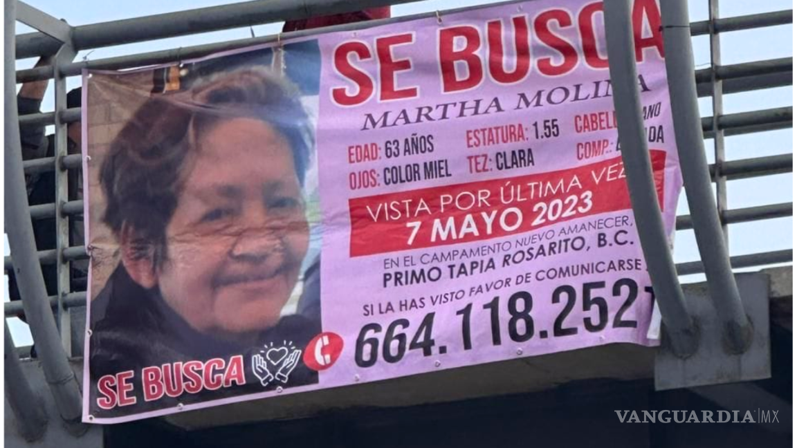 Adulta mayor va a retiro en Rosarito y desaparece; van casi 150 días sin noticias de su paradero