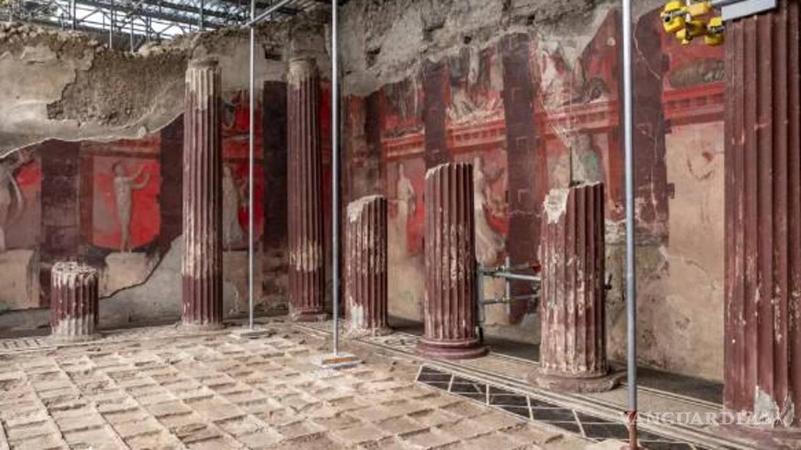 Descubren una misteriosa serie de pinturas en Pompeya vinculadas al dios griego Dioniso