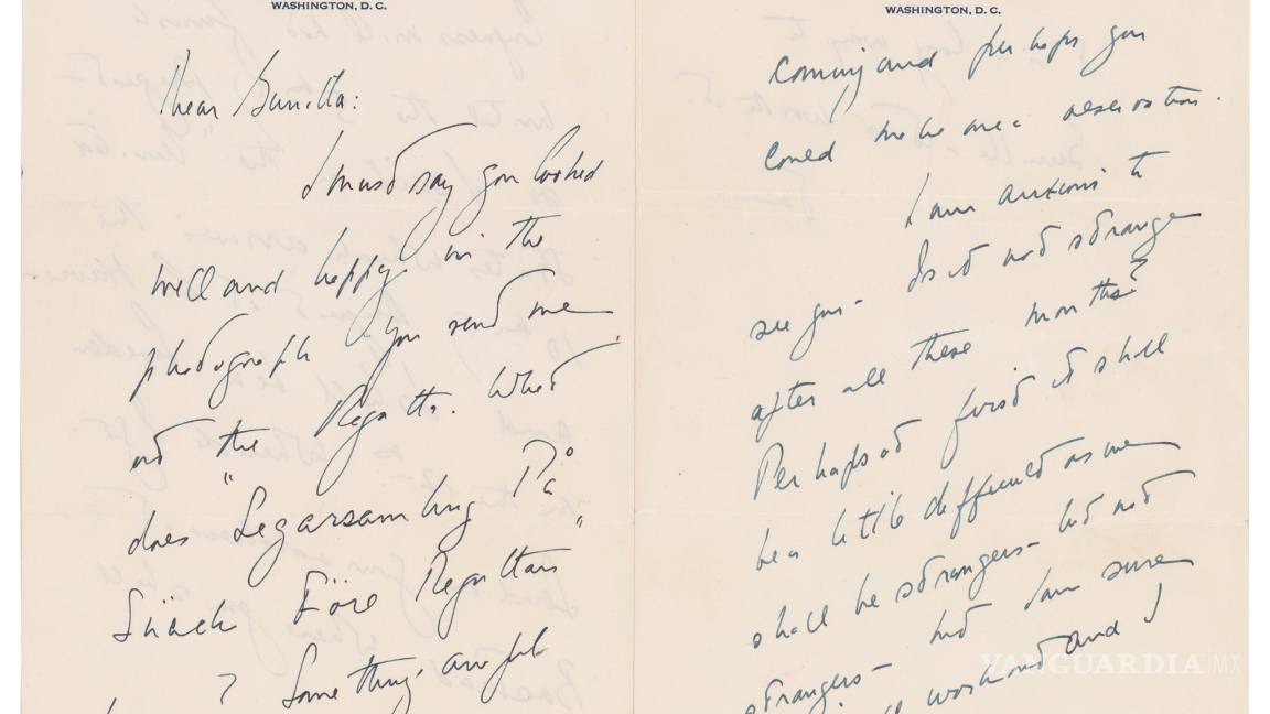 $!'Ansioso por verte': Subastan cartas de JFK a amante sueca