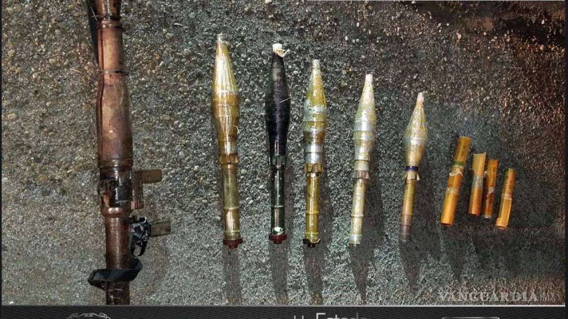 $!Aseguran pesado arsenal y droga en Piedras Negras