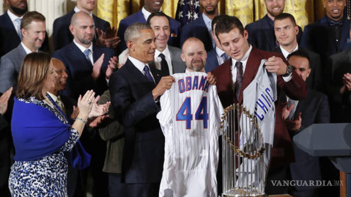 Los Cachorros de Chicago visitan a Obama en la Casa Blanca