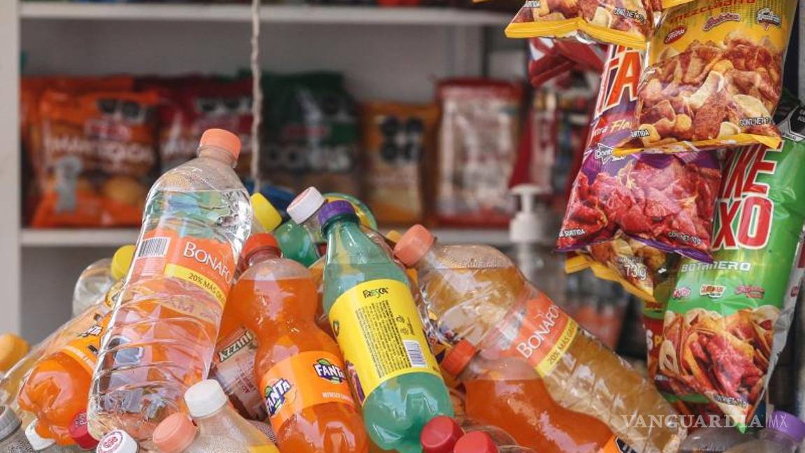 $!Entre los alimentos que no deben venderse en escuelas, se encuentran bebidas azucaradas como refrescos, botanas, galletas, pastelitos, dulces y papas fritas.