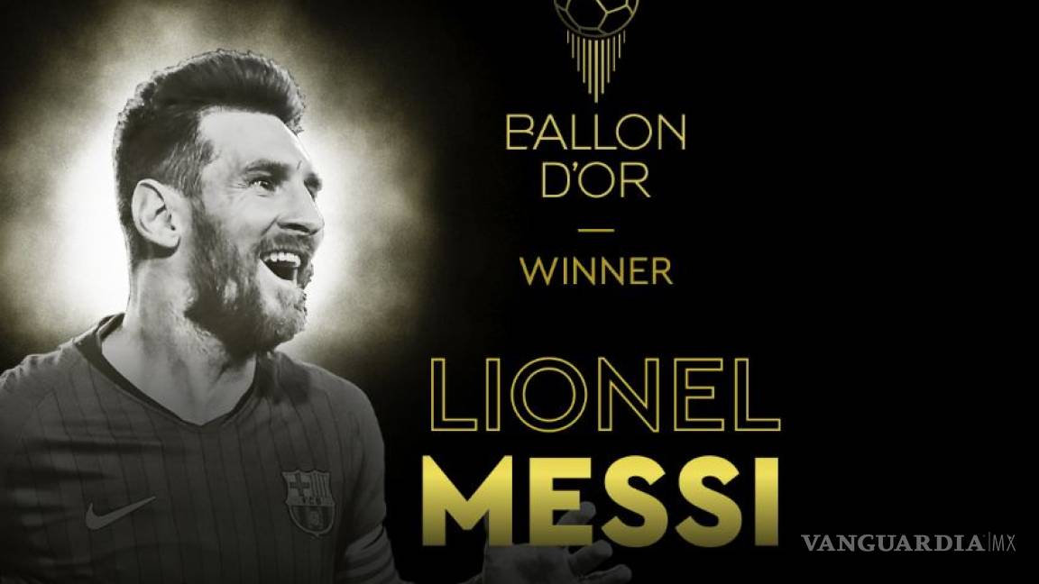 Messi recibe su sexto Balón de Oro