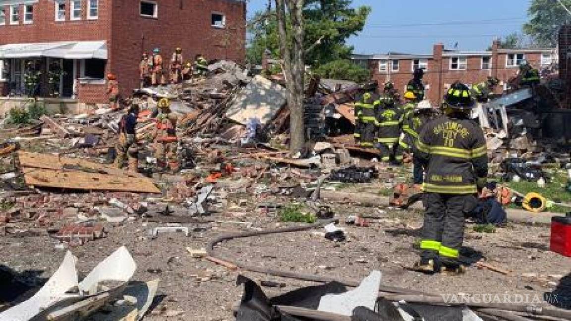 Explosión en Baltimore, reportan personas atrapadas en escombros