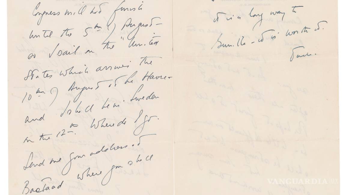 $!'Ansioso por verte': Subastan cartas de JFK a amante sueca