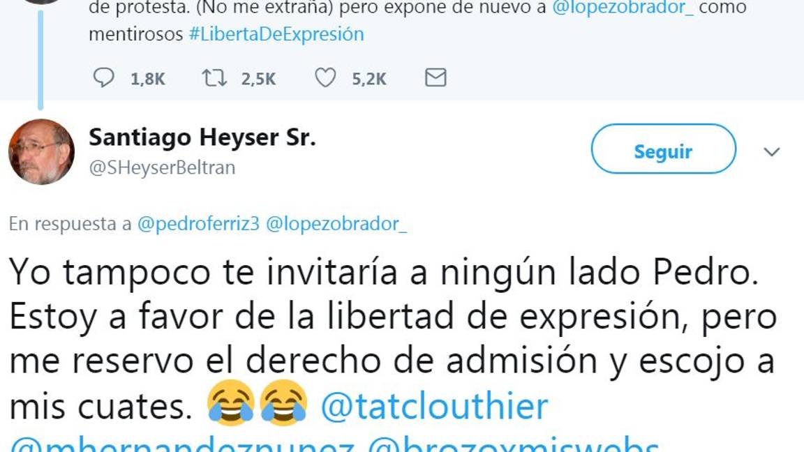 $!Tatiana Clouthier y Pedro Ferriz discuten en redes por supuesta 'mentada de madre'