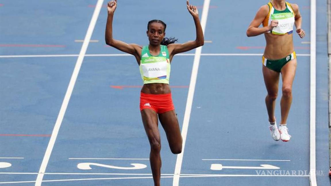 $!Almaz Ayana, primer oro en atletismo y nuevo récord mundial