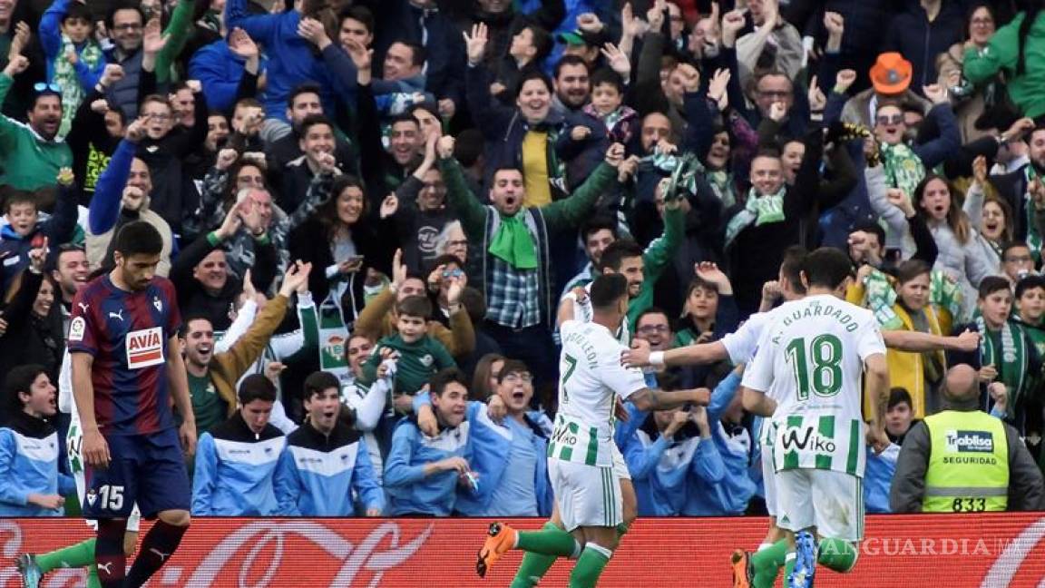 Betis con Guardado ya es quinto en España