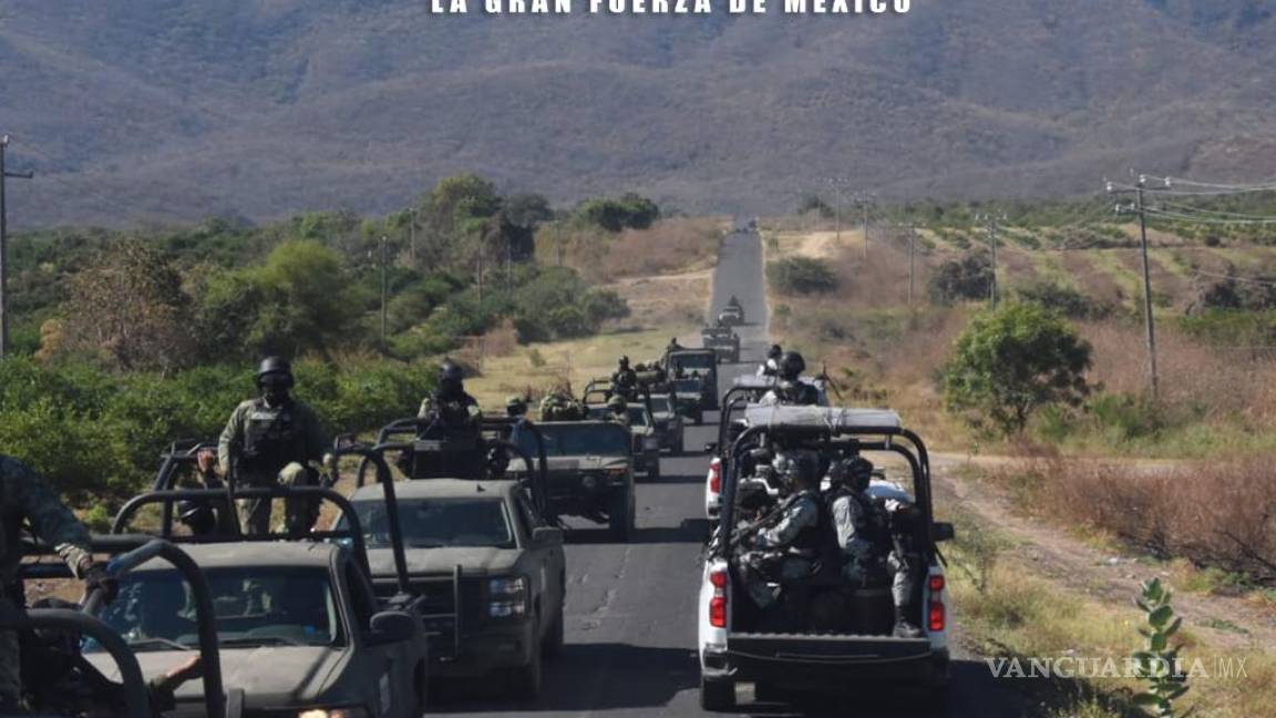 Finalmente el Ejército entra a localidades y caminos de Aguililla, en Michoacán