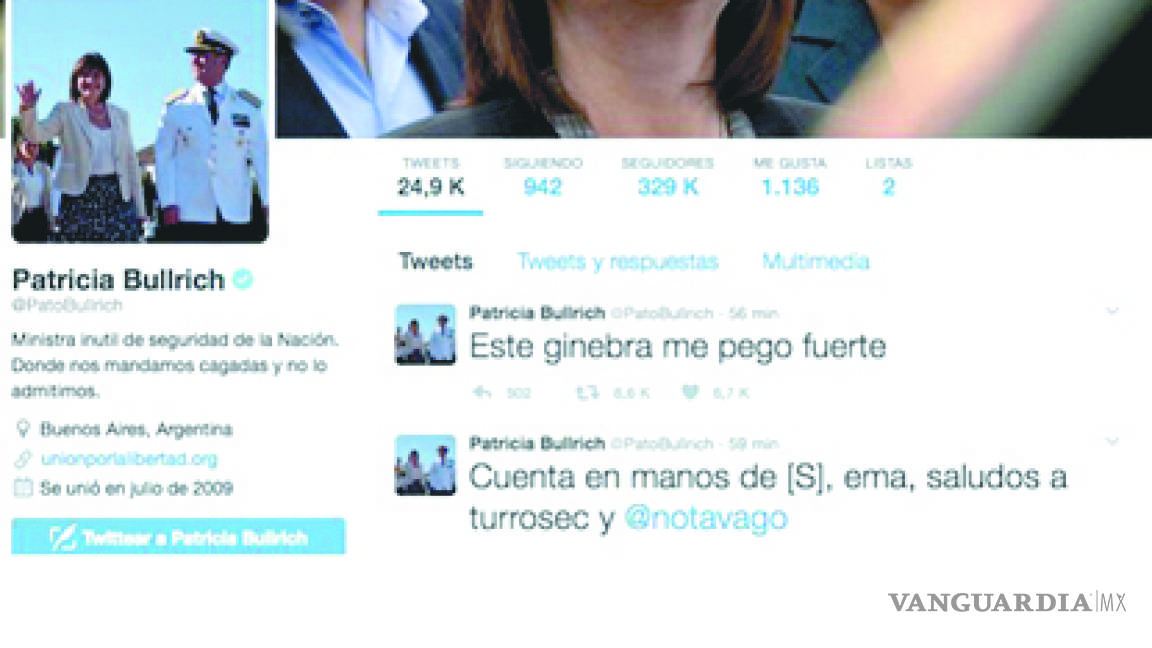 Hackean Twitter de ministra de Argentina