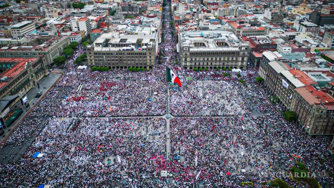 Entre vendimia y ‘acarreo’, AMLO da mensaje en Zócalo de CDMX; reúne más de 250 mil asistentes