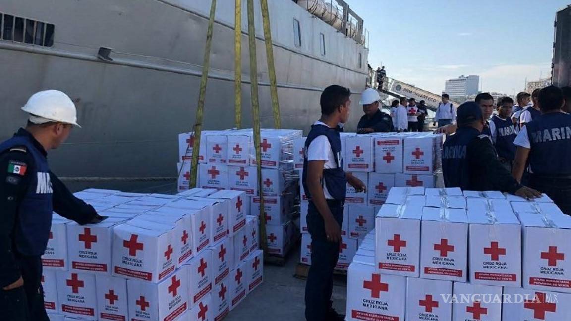 Buque de Semar llega a Bahamas con ayuda para afectados por huracán
