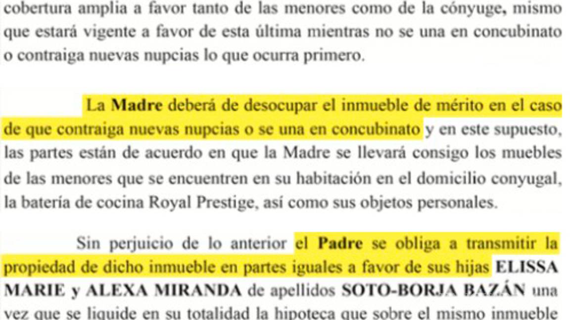 $!Así es el acuerdo de divorcio de Geraldine Bazán y Gabriel Soto