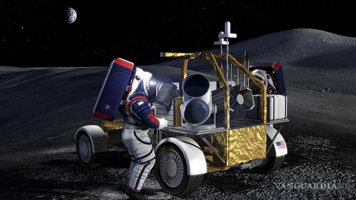 $!Una imagen proporcionada por Northrop Grumman muestra un concepto artístico del prototipo del rover lunar de la empresa.