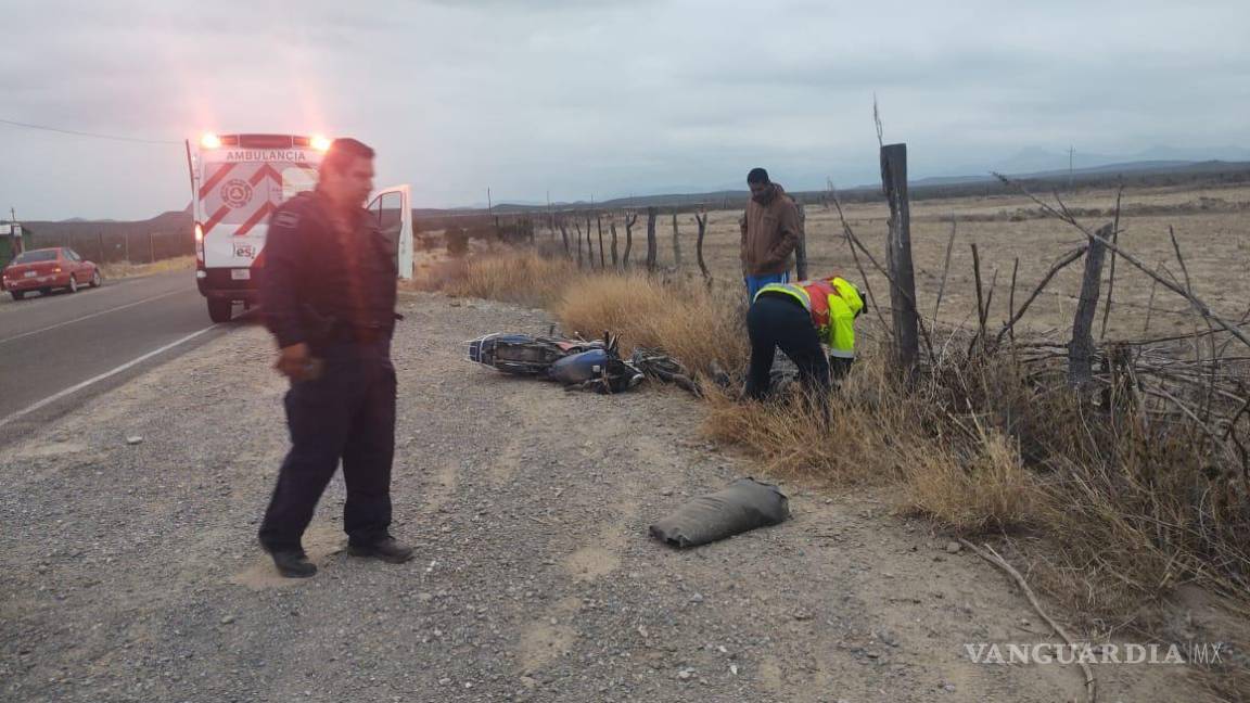 Motociclista sufre accidente en ejido de Ramos Arizpe y fallece; había salido de fiesta