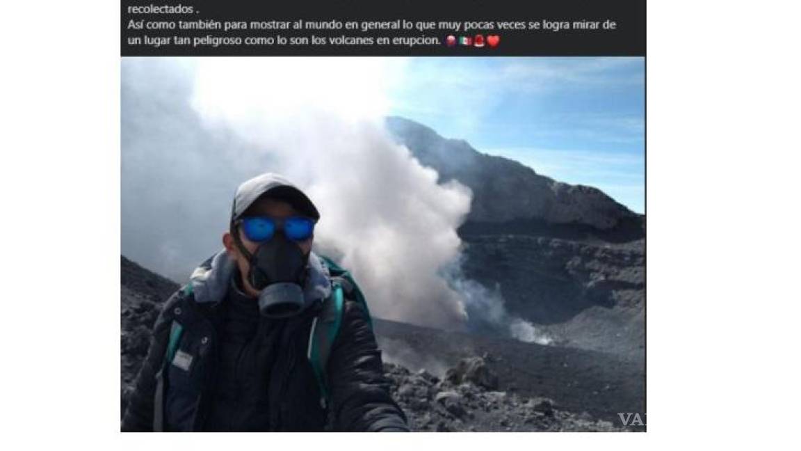 $!Youtuber es investigado por Sedena, por subir al cráter del Popocatépetl