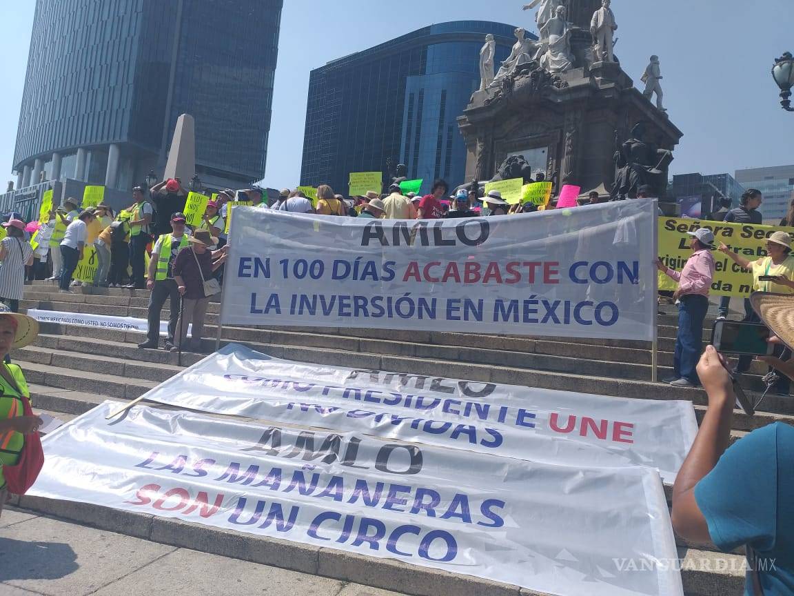 $!Marchan contra políticas de AMLO en la CDMX; su gobierno "está reprobado" aseguran